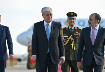 President Tokayev arrives in Jordan on official visit