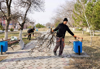В Кентау в ходе субботника вывезли 20 тонн мусора