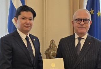 Ambassador of Kazakhstan to Greece presented copies of credentials
