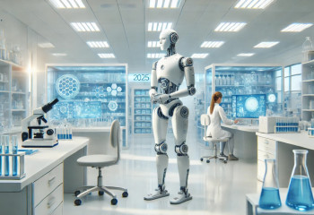 Гуманоидный робот с ИИ начал работу в фармацевтической лаборатории