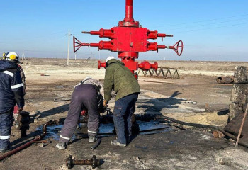 Выброс газа на месторождении Западная Прорва ликвидирован