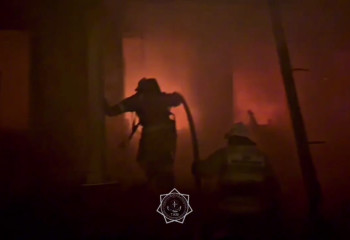 Сильный пожар уничтожил авто в Шымкенте