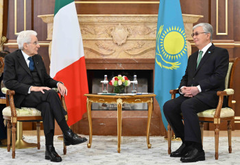 Глава государства провел встречу с Президентом Италии