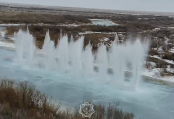 В Павлодарской области проведены взрывные работы для предотвращения ледовых заторов