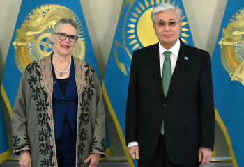 President of Kazakhstan receives Carol Miller, a member of the U.S. House of Representatives