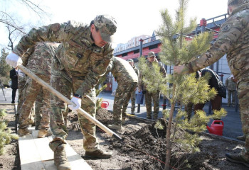 ТЖМ құтқарушылары Наурыз мейрамында ағаш отырғызды