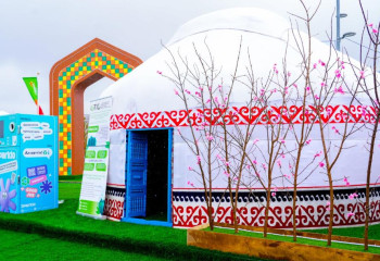 Необычную экоюрту установили в Астане в честь Наурыз мейрамы