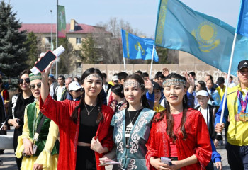 В шествии «Наурыз керуені» в области Жетысу приняли участие больше 3 200 человек