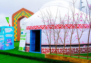 Астанада Наурыз мерекесіне орай ерекше эко киіз үй орнатылды