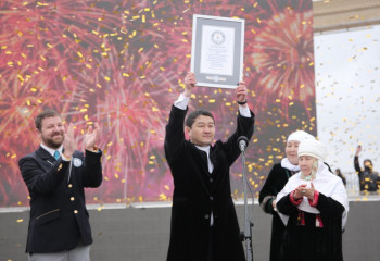 Mangystau region set world record in wearing national clothes