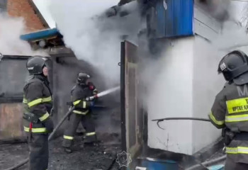 Пожарные оперативно ликвидировали возгорание во дворе частного дома