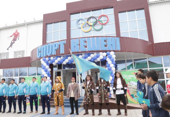 Новый спорткомплекс открыли в одном из районов Кызылординской области