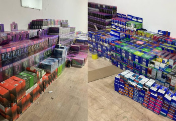 Склад с вейпами ликвидировали полицейские Алматы