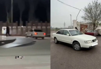 Нарушитель в Таразе получил штраф за проезд по территории парка