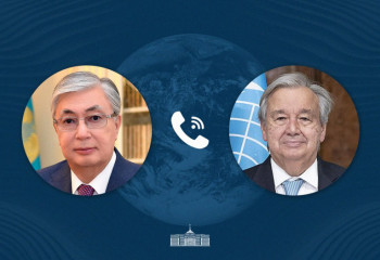 Касым-Жомарт Токаев обсудил с Генеральным секретарём ООН Антониу Гутерришем вопросы сотрудничества