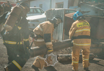 Көкшетауда өртке қарсы оқу-жаттығу жиыны өтті