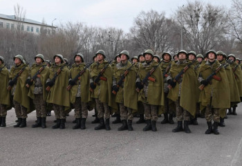Гвардейск гарнизонының артиллеристері Астанадағы Жеңіс парадына қатысады
