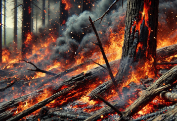 Лесные пожары в Южной Корее: подозреваемого в поджоге задержали