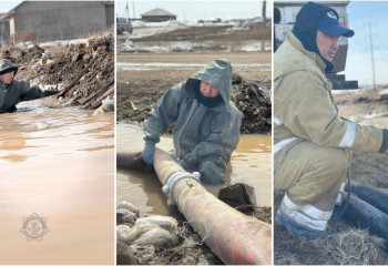Жамбылские спасатели откачали более 63 тысяч кубометров воды в Акмолинской области