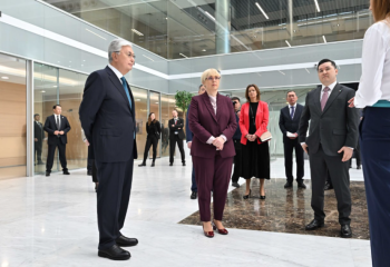 Kazakh, Slovenian Presidents visit AIFC