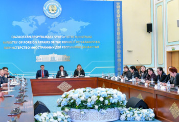 Issues of gender equality and combating violence against women discussed at dialogue platform under  Kazakh FM