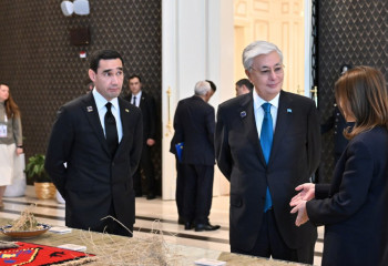 Участники саммита «Центральная Азия – Европейский Союз» посетили выставку Aral Culture Summit