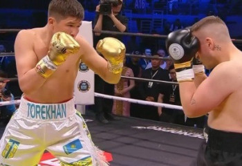 Казахстанский боксер Торехан Сабырхан нокаутом выиграл дебютный бой в профи