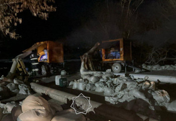 Су тасқыны: Ақмолада құтқарушылар жұмыстарды тәулік бойы жалғастыруда