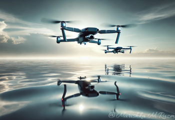 Паводковую обстановку на озере в СКО оценивают с помощью беспилотников