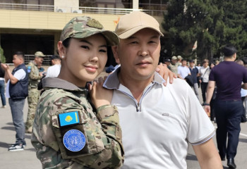 В Алматы проводили миротворцев на Голанские высоты