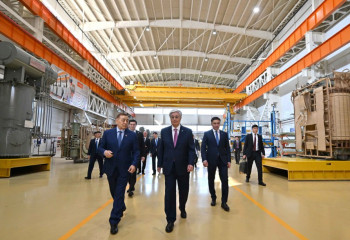 Президент посетил индустриальную зону «Тассай», где работают 33 предприятия с инвестициями 44,5 млрд тенге