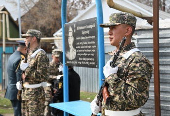 В Актобе почтили память Героя Советского Союза Имангали Билтабанова