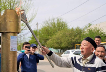 В Кентау впервые подключили к газу поселок Байылдыр