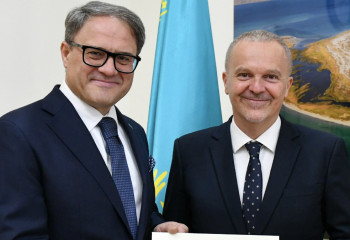 Deputy Foreign Minister receives copies of credentials from newly appointed Ambassador of Italy to Kazakhstan