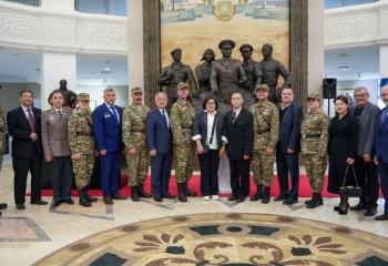 В Астане проводили в 47 экспедицию поисковиков отряда «Мемориальная зона»