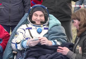 Ресей ғарышкерлері мен NASA астронавты Қазақстанға қонды