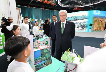 Kazakh President gets acquainted with exhibition within framework of eco-festival 