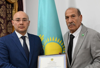 Ambassador of Algeria was receives at  Kazakh Foreign Ministry on occasion of completion of his diplomatic mission