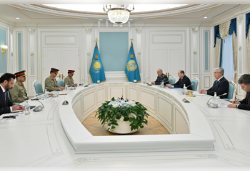 President of Kazakhstan meets with Chief of Army Staff of Pakistan General Asim Munir