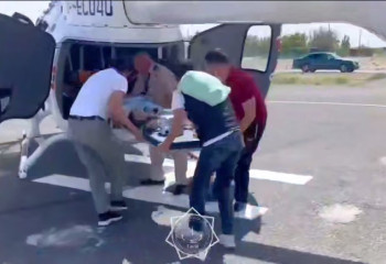 Малыш доставлен на воздушном судне МЧС в медучреждение