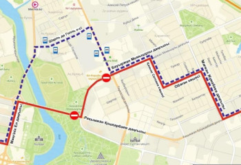 В Астане временно перекроют несколько улиц в рамках подготовки к военному параду