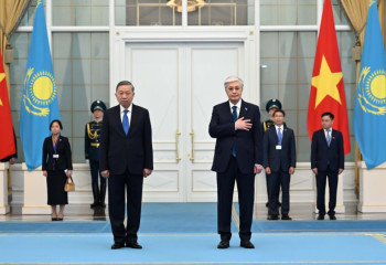 Президент То Ламды Ақордада қарсы алды