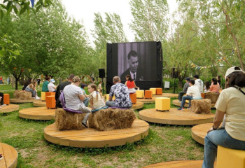 Астанада жеңіс күніне орай ашық аспан астында мерекелік іс-шара өтті