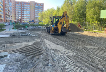 В Усть-Каменогорске продолжаются работы по благоустройству города