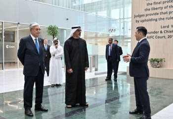 President of Kazakhstan and   Crown Prince of Abu Dhabi visit AIFC