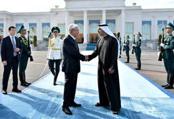 Токаев лично проводил Наследного принца Абу-Даби в аэропорту Астаны