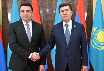 Мәжіліс төрағасы Армения Парламентінің спикерімен кездесті