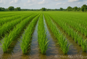 В Кызылординской области выровняли 60 тысяч гектаров рисовых полей для экономии воды