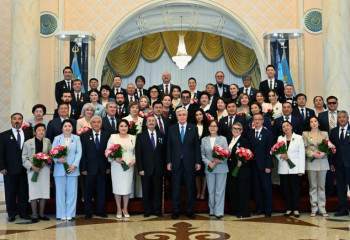 President Tokayev awards culture and art figures at Akorda palace
