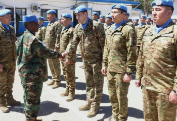 БҰҰ миссиясының қолбасшысы қазақстандық бітімгерлермен кездесті